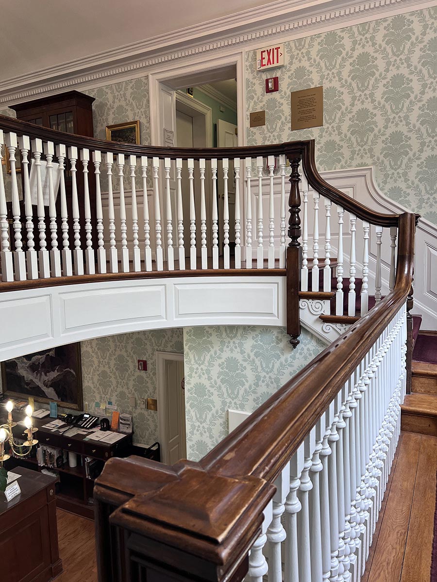 Bronxville Public Library Interior staircase