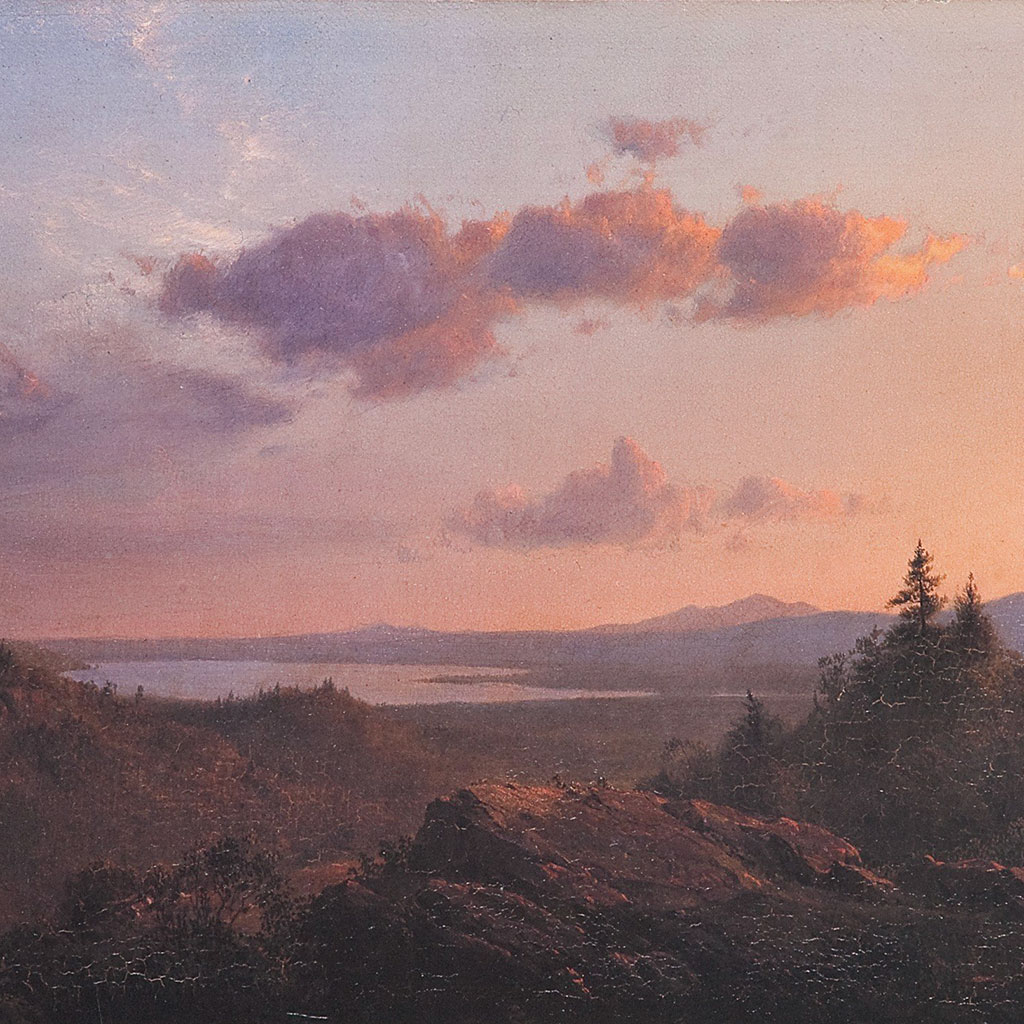 Detail of View of the-Hudson River Valley from Olana by Frederic E. Church 1867, via Wikimedia