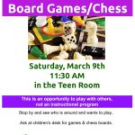 TEENS: Bored?  Stop by for Board Game Day