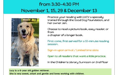 PAWS-a-WHILE to READ with LUCY