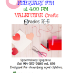 Valentine Crafts (Grades K-5)